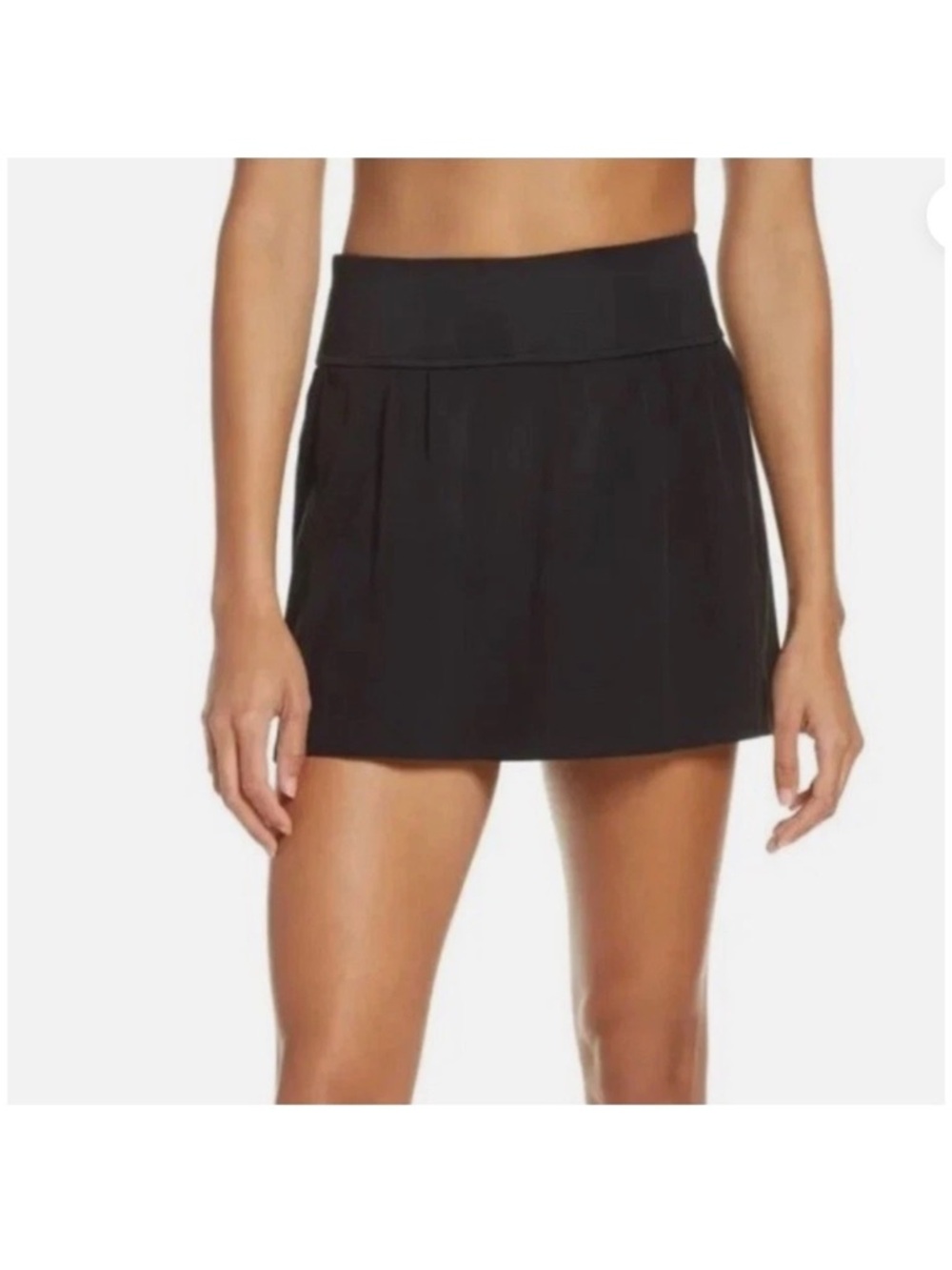 Spanx Skort Womens Large Black Get Moving Athletic Tennis Running Golf